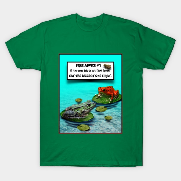 FREE ADVICE: EAT A FROG T-Shirt by PETER J. KETCHUM ART SHOP